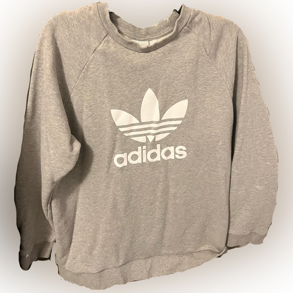 Gray Adidas crew neck: Women’s (large)